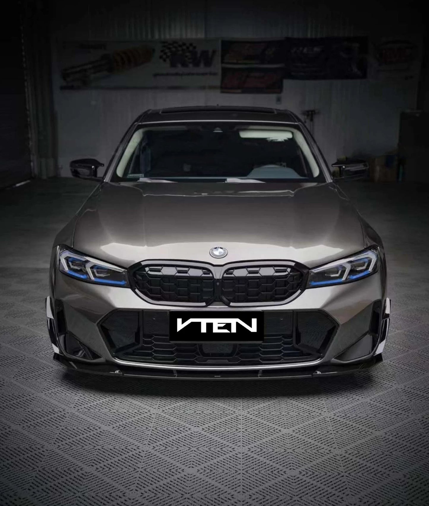 BMW 3 SERIES G20 LCI 2023+ VTEN GLOSS BLACK FRONT LIP V1